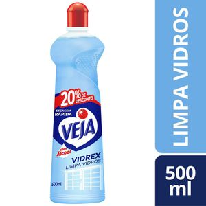 Limpa Vidro Veja Vidrex Squeeze Leve 500ml Grátis 20% de Desconto