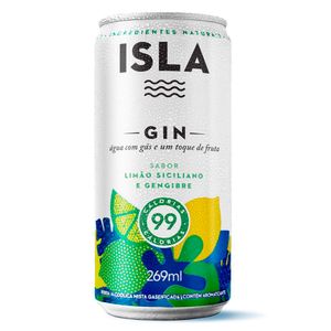 Drink Pronto Isla Hard Seltzer Limão e Gengibre Lata 269ml