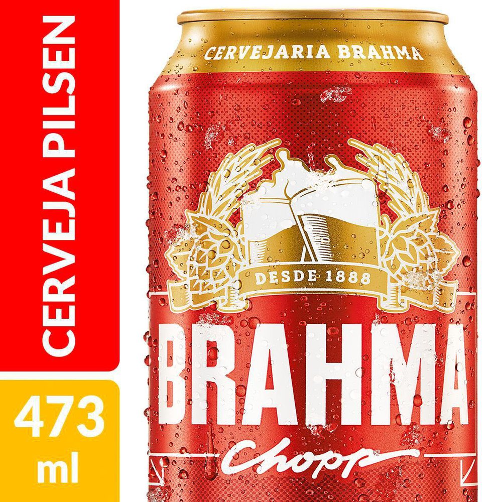 CERVEJA BRAHMA CHOPP PILSEN LATA 473ML