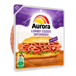 Lombo Suíno Aurora Cozido Dufumado Fatiado 180g