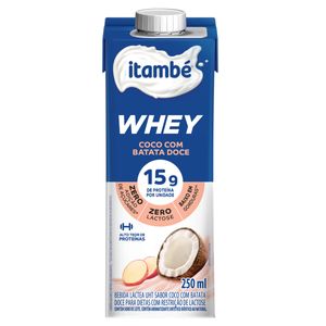 Bebida Láctea UHT Itambé Whey Zero Lactose Coco com Batata Doce 250ml