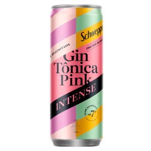 Gin Tônica Schweppes Premium Drink Pink Amora Intense Lata 269ml