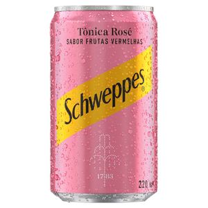 Água Tônica Schweppes Rosé Frutas Vermelhas Lata 220ml