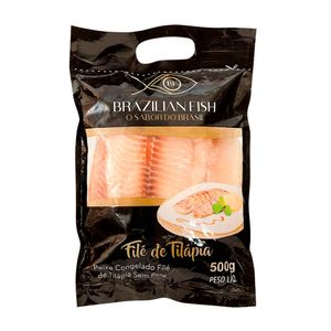 Filé de Peixe Tilápia Brazilian Fish Iqf Congelado 500g