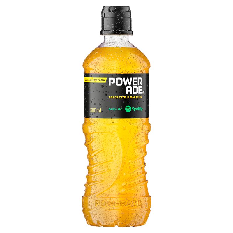 Isotônico Powerade Citrus Maracujá Squeeze 500ml Edição Limitada