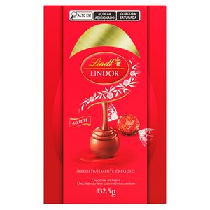 Ovo de Páscoa Lindt Lindor ao Leite Recheio Trufa de ChocolateaoLeiteCremoso Caixa 132.5g