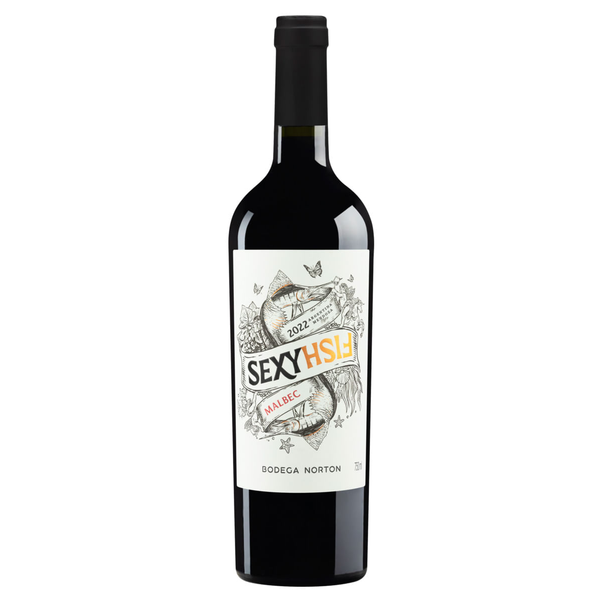 Encontraproduto.com.br - Vinho Argentino SexyFish Malbec Seco Tinto 750ml
