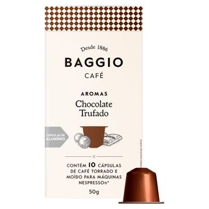 Café em Cápsula Baggio Aromas Torrado e Moído Chocolate Trufado Caixa 50g c/ 10 Unid