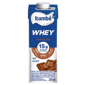 Bebida Láctea UHT Itambé Whey Zero Lactose Chocolate Caixa 250ml