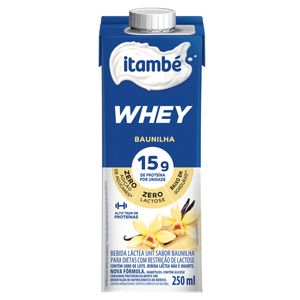 Bebida Láctea UHT Itambé Whey Zero Lactose Baunilha 250ml