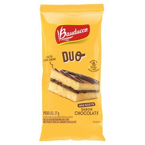 Bolo Bauducco Baunilha Recheio Chocolate Duo 27g