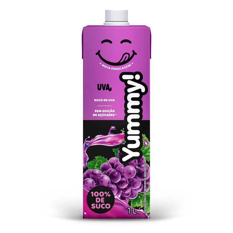 Suco Yummy Integral s/ Adição de Açúcar Uva 1l | Prezunic