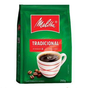 Café em Pó Melitta Torrado e Moído Tradicional Pouch 250g