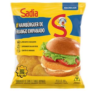 Hambúrguer de Frango Empanado Sadia Congelado 900g