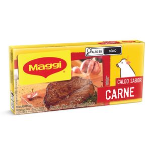 Caldo em Tablete Maggi  Carne Caixa 114g c/ 12 Unid