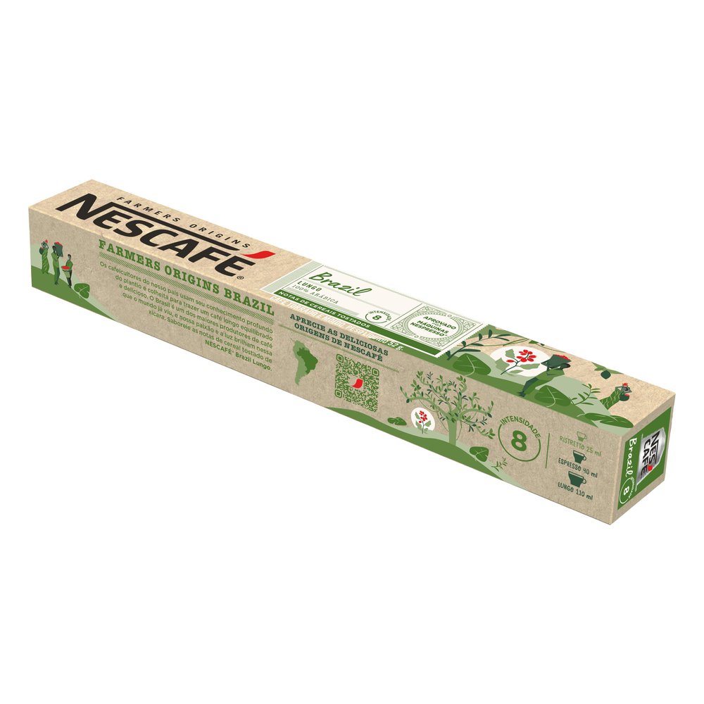 Café em Cápsula Nescafé Farmers Origins Torrado e Moído Lungo