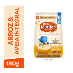 Cereal Infantil Mucilon Integral Arroz & Aveia Pacote 180g