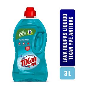 Lava Roupas Líquido Tixan Ypê Antibac Frasco 3l