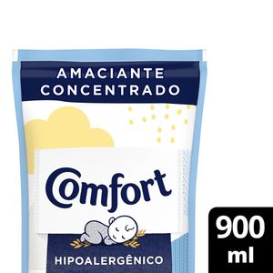 Amaciante Comfort Concentrado Puro Cuidado Refil 900ml Embalagem Econômica