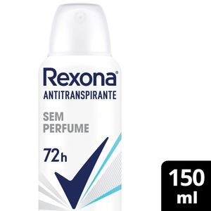 Desodorante Antitranspirante Aerossol Rexona s/ Perfume 150ml