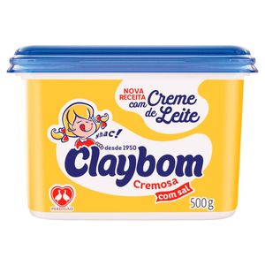 Margarina Cremosa c/ sal Claybom Pote 500g