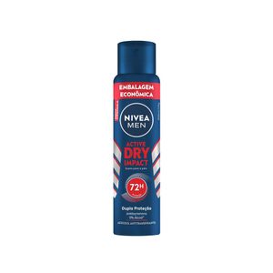 Desodorante Aerossol Nivea Men Active Dry Impact 200ml Embalagem Econômica