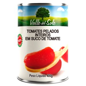 Tomate Pelado Valle Del Sole Inteiro 400g