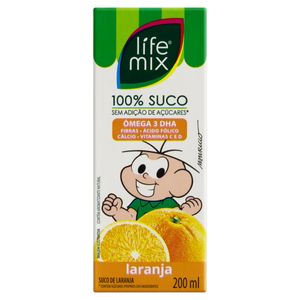 Suco Life Mix Turma da Mônica Laranja Caixa 200ml