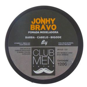 Pomada Modeladora Jonhy Bravo By Club Men Fixação Forte 120g