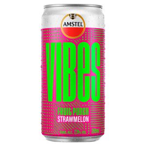 Bebida Mista Amstel Vibes Fruit Punch Strawmelon Lata 269ml