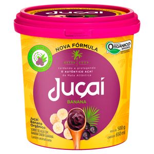 Sorbet de Açaí Juçaí Orgânico c/ Banana Pote 650ml