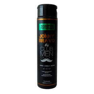 Shampoo Jonhy Bravo By Club Men Cabelo, Barba e Bigode Fortificante300ml