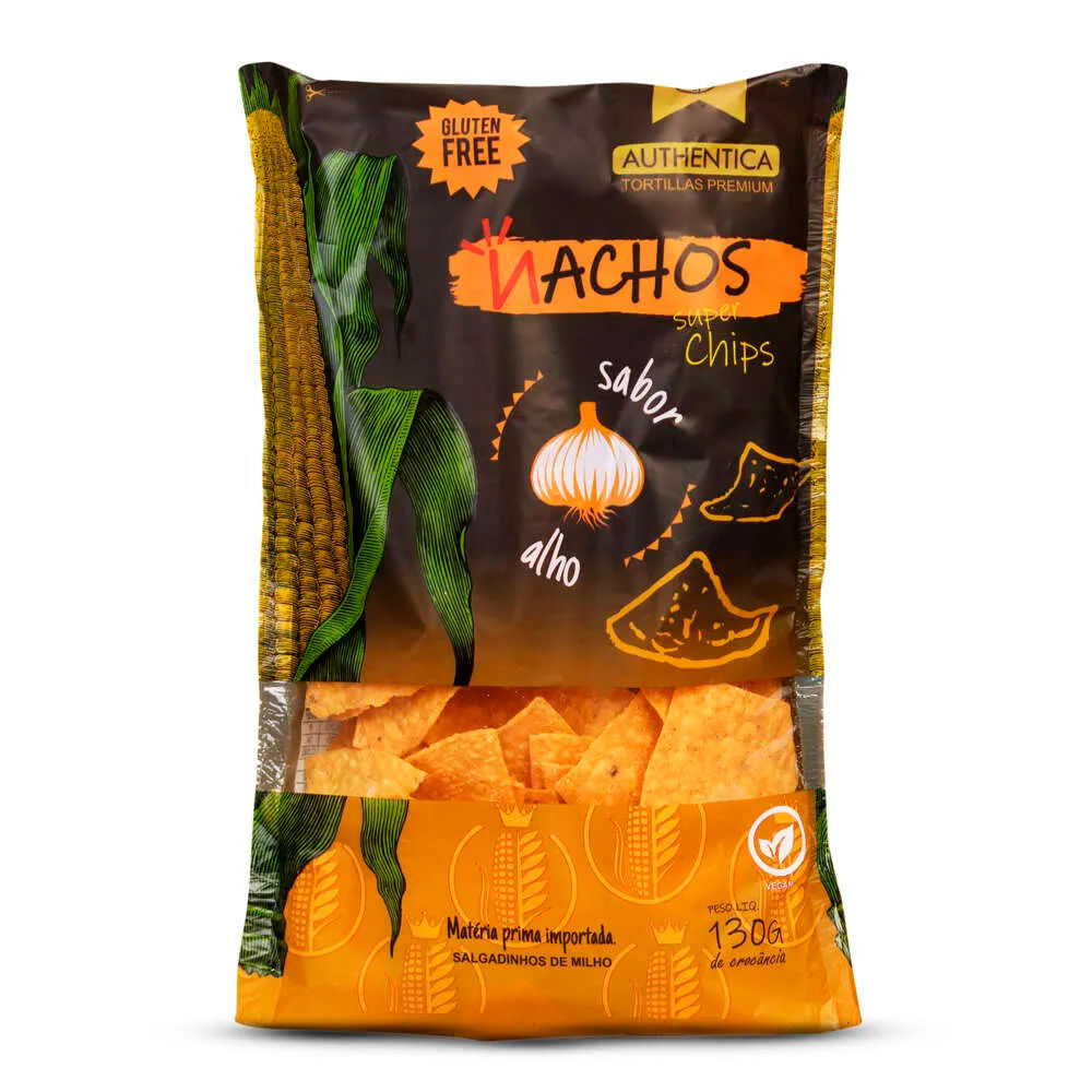 Tortillas Super Nachos Authentica Premium Alho 130g