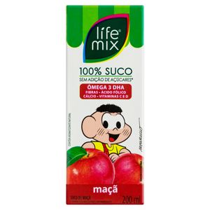 Suco Life Mix Turma da Mônica Maçã Caixa 200ml