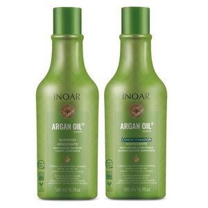 Kit Inoar Shampoo e Condicionador Argan Hidrat 500ml Cada