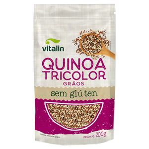 Quinoa Vitalin Tricolor em Grãos s/ Glúten Pouch 200g