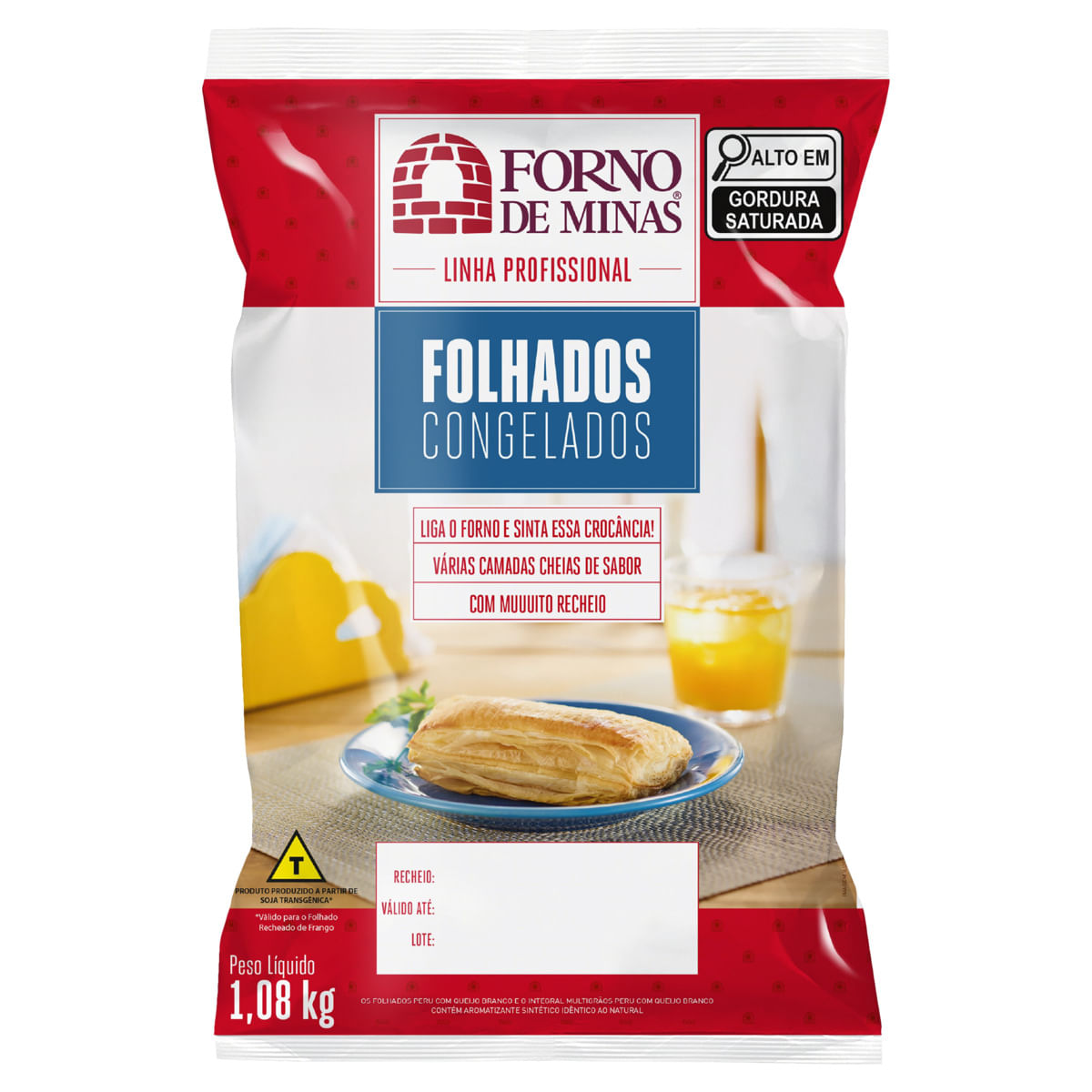 Folhado Peru Forno de Minas Queijo Branco Congelado