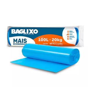 Saco p/ Lixo Baglixo Rolo 100l c/ 25 Unid