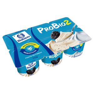 Iogurte Batavo Probio2 Integral Ameixa + Tradicional Bandeja 510g c/ 6 Unid