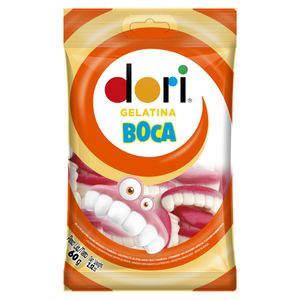 Bala de Gelatina Dori Morango e Framboesa Boca 60g