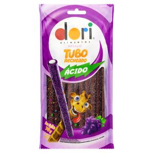 Bala Dori Regaliz Ácida Tubo Recheado Uva Nata 70g