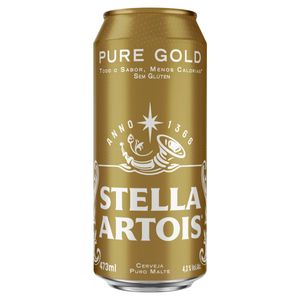 Cerveja Stella Artois Pure Gold Sem Glúten Lata 473ml