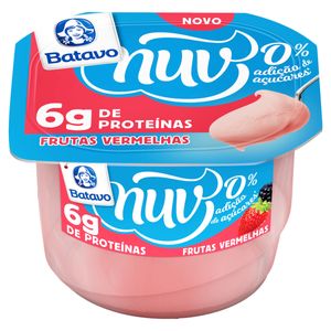 Creme Quark Batavo Nuv 6g de Proteínas 0% Açúcar Frutas Vermelhas Pote 100g