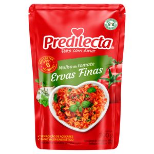 Molho de Tomate Predilecta c/ Ervas Finas Sachê 300g