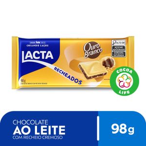 Chocolate Recheado Lacta Ouro Branco 98g