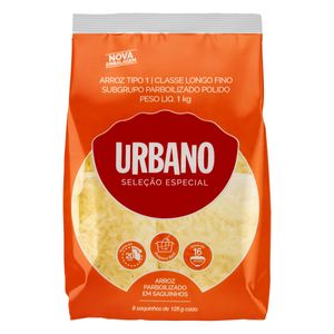 Arroz Parboilizado Urbano Saquinhos 125g c/ 8 Unid