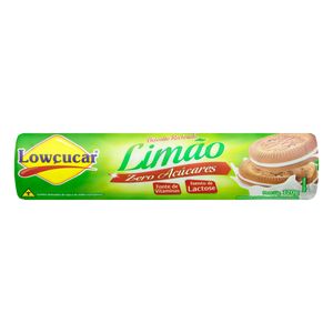 Biscoito Recheado Lowçucar Zero Lactose Zero Açúcar Limão 120g