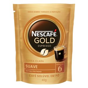 Café Solúvel em Pó Espresso Nescafé Gold Suave Refil 40g