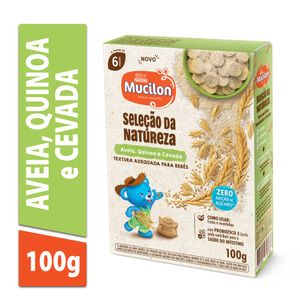 Cereal Infantil Mucilon Seleção da Natureza Aveia, Quinoa e Cevada Caixa100g