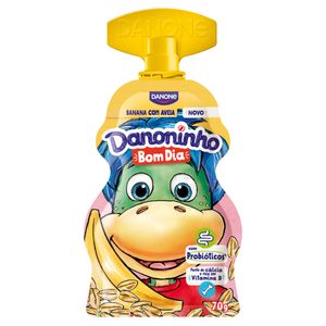 Iogurte Integral Danoninho Bom Dia Banana c/ Aveia Squeeze 70g